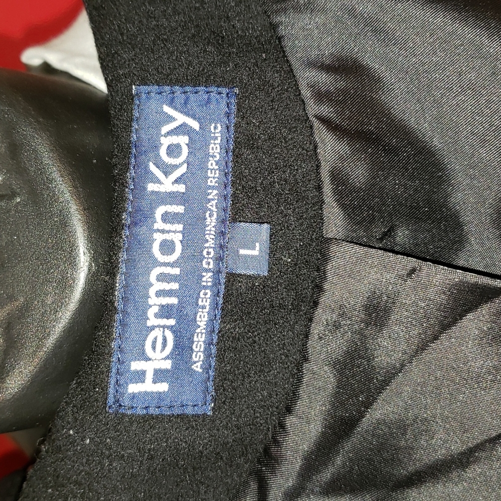 💘 HERMAN KAY WOOL BLEND DOUBLE-BREASTED PEA-COAT WOMENS SPORTS JACKET COAT - Picture 9 of 14